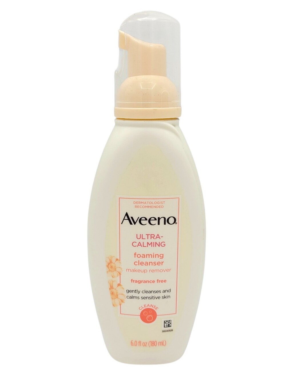 Aveeno Ultra Calming Foaming Cleanser Makeup Remover Fragrance Free - 6 fl oz